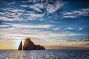 Galapagos Kicker Rock Sunset Wallpaper