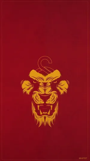 Galatasaray Yellow Lion Icon Wallpaper