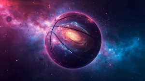 Galaxy Basketball Art Wallpaper