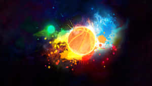 Galaxy Basketball Art Wallpaper