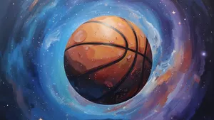 Galaxy Basketball Art Wallpaper