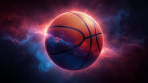 Galaxy Basketball Cosmic Sports Energy Wallpaper