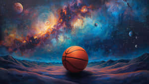 Galaxy Basketball Dreamscape Wallpaper