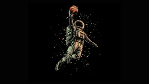 Galaxy Basketball Dunk Wallpaper