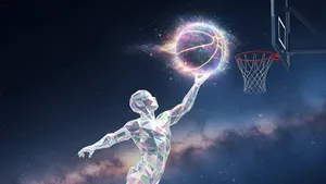 Galaxy Basketball Dunk Wallpaper
