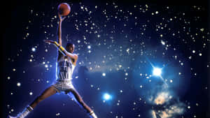 Galaxy Basketball Dunk Wallpaper