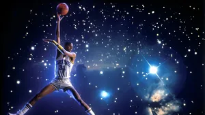 Galaxy Basketball Dunk Wallpaper