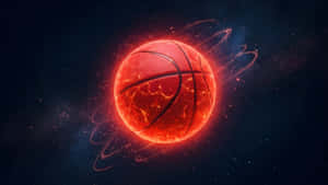 Galaxy Basketball Fireball Wallpaper