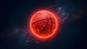 Galaxy Basketball Fireball Wallpaper