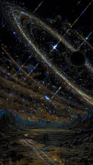 Galaxy Z Flip 7 Space Wallpaper Wallpaper