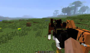 Galloping Minecraft Horses Wallpaper