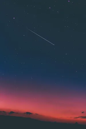 Gambar Shooting Star In Sky Wallpaper