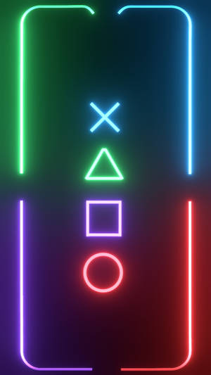 Game Icons Neon Aesthetic Iphone Wallpaper