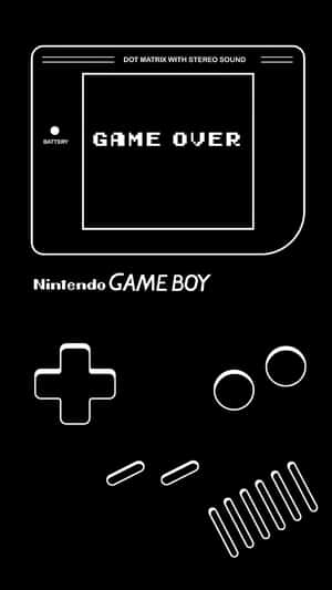 Gameboy Game Over Screen Wallpaper