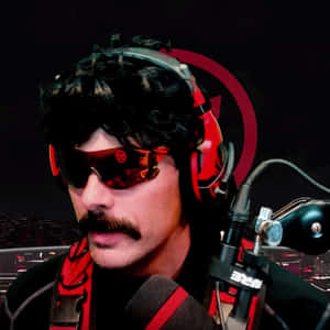 Gamer Dr Disrespect Close Up Wallpaper