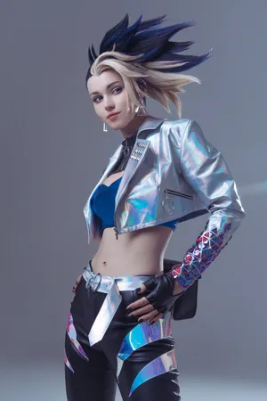 Gamer Embracing Gaming Cosplay With Iconic Character Costume. Wallpaper