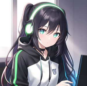 Gamer Girl Anime Pfp Wallpaper