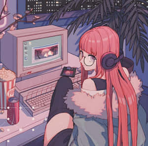 Gamer Girl Anime Pfp Wallpaper