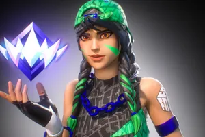 Gamer Girlwith Crystal Aura Wallpaper