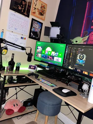 Gamer Streaming Setupat Home Wallpaper