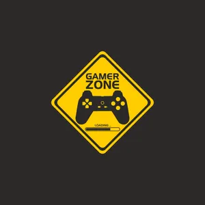 Gamer Zone Sign Wallpaper