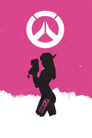 Gaming Action With D.va From Overwatch Wallpaper