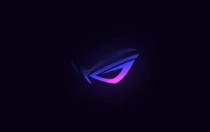 Gaming Brand Logo Neon Glow Wallpaper