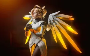 Gaming Cosplay Enthusiast Showcasing Detailed Outfit Wallpaper