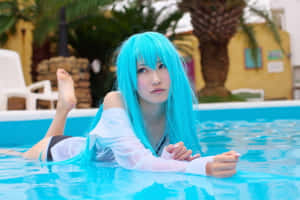 Gaming Cosplay Warriors: Colorful And Action-packed Battle Scene Wallpaper