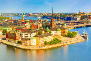 Gamla Stan Island View Wallpaper