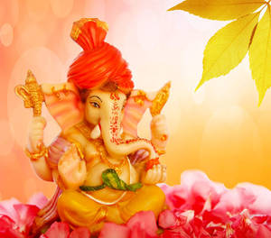 Ganesha With Vibrant Colors Wallpaper