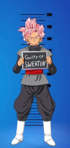 Gangster Goku Mugshot Wallpaper