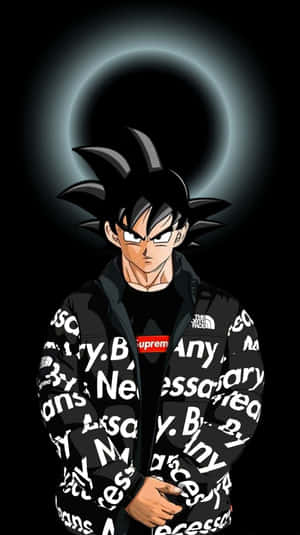 Gangster Goku Stylish Attire Wallpaper