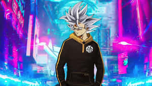 Gangster Goku Urban Backdrop.jpg Wallpaper