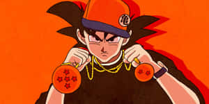 Gangster Gokuwith Dragon Balls Wallpaper