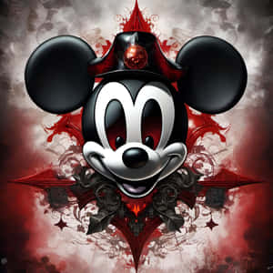 Gangster Mickey Mouse Artwork Wallpaper