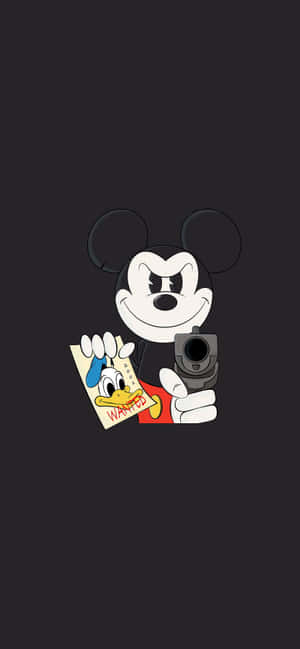 Gangster Mickey Mousewith Camera Wallpaper