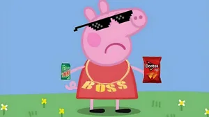 Gangster Peppa Pig Style Wallpaper