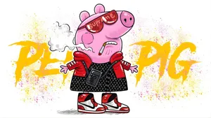 Gangster Peppa Pig Style Wallpaper
