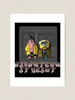 Gangster Sponge Boband Patrick Artwork Wallpaper