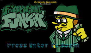 Gangster_ Spongebob_ Friday_ Night_ Funkin_ Mod_ Title_ Screen Wallpaper