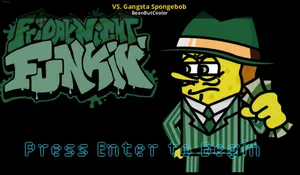 Gangster_ Spongebob_ Friday_ Night_ Funkin_ Mod_ Title_ Screen Wallpaper