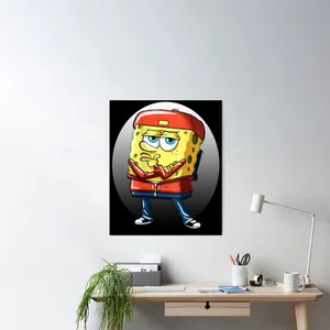 Gangster Spongebob Wall Art Wallpaper