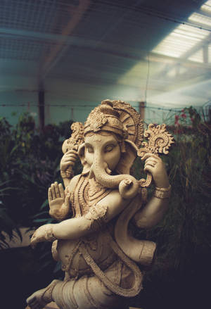 Ganpati Bappa Clay Statue Wallpaper