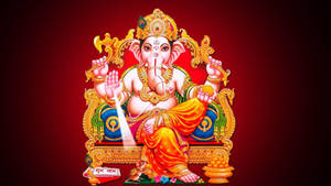 Ganpati Hd Illustration Wallpaper