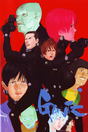 Gantz Team Red Backdrop Wallpaper