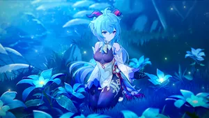 Ganyu Flowers Genshin Pfp Wallpaper