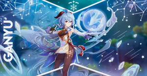 Ganyu From Genshin Impact In A Stunning Pose Wallpaper