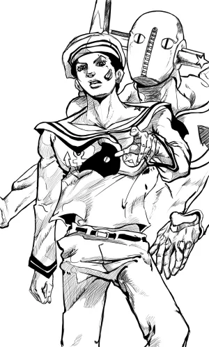 Gappy And Yasuho In Jojolion Manga Wallpaper