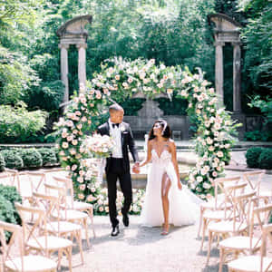 Garden Wedding Bliss Wallpaper